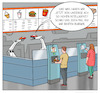 Cartoon: Roboter Burger (small) by Cloud Science tagged roboter automatisierung ki künstliche intelligenz digitalisierung zukunft innovation fast food flippy ai technik technologie braten tech