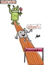 Cartoon: Race of andriod nd iphone (small) by anupama tagged race