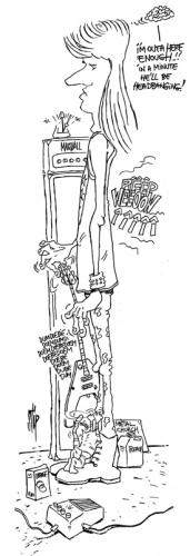 Cartoon: David Metal (medium) by stip tagged metal,guitar,hardrock