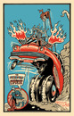 Cartoon: The Fuzzhound Express (small) by Lluis Fuzzhound tagged fuzzhound car gasser hot rod beatnik