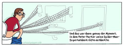Cartoon: Schoolpeppers 56 (medium) by Schoolpeppers tagged spiderman,superhelden