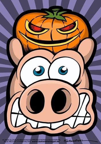 Cartoon: Sid Halloween (medium) by Schweinevogel tagged halloween
