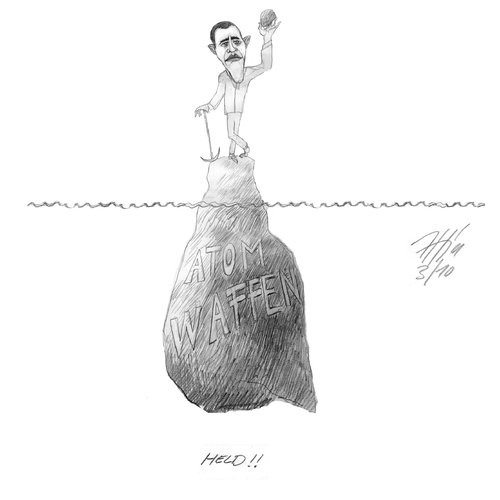 Cartoon: bluf (medium) by sasch tagged weapons,atom,overkill,mlitary