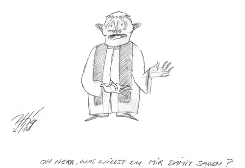 Cartoon: nanu (medium) by sasch tagged katholisch,missbrauch,macht,kinder