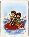Cartoon: caos japones (small) by DANIEL EDUARDO VARELA tagged diciplina