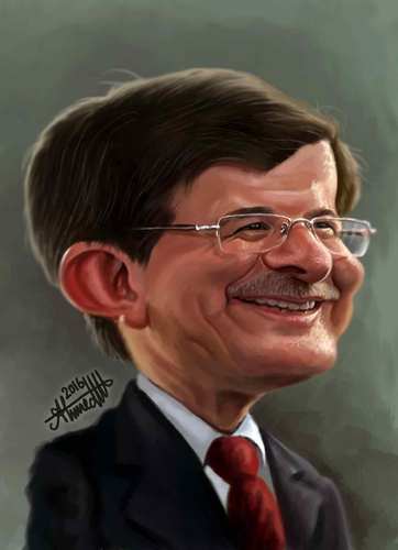 Cartoon: Ahmed Davutoglu (medium) by Ahmed_Elshamy tagged davutoglu