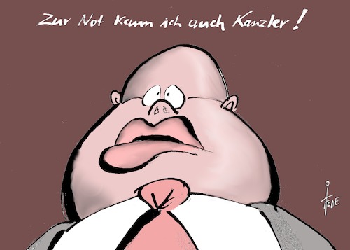 Cartoon: Altmaier (medium) by tiede tagged altmaier,kanzleramt,wahlkampf,tauber,tiede,tiedemann,cartoon,karikatur,altmeier,kanzleramt,wahlkampf,tauber,tiede,tiedemann,cartoon,karikatur