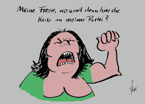 Cartoon: Andrea Nahles (medium) by tiede tagged andrea,nahles,spd,schulz,tiede,cartoon,karikatur,andrea,nahles,spd,schulz,tiede,cartoon,karikatur