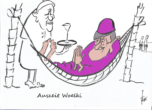 Cartoon: Auszeit Woelki (medium) by tiede tagged woelki,auszeit,papst,missbrauchsdebatte,köln,tiede,cartoon,karikatur,woelki,auszeit,papst,missbrauchsdebatte,tiede,cartoon,karikatur