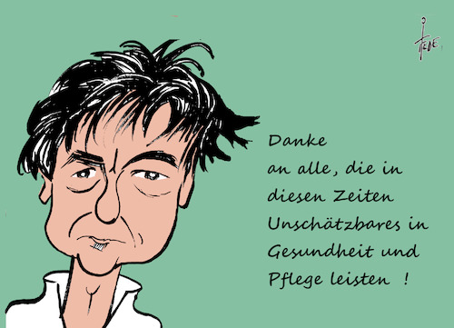 Cartoon: Dank ! (medium) by tiede tagged ärzte,pflegepersonal,virologen,drosten,belastung,gesundheit,corona,covid19,tiede,cartoon,karikatur,ärzte,pflegepersonal,belastung,gesundheit,corona,covid19,tiede,cartoon,karikatur