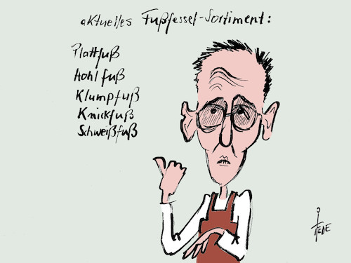 Cartoon: Fußfessel (medium) by tiede tagged fußfessel,heiko,maas,gefährder,attentate,tiede,tiedemann,cartoon,karikatur,fußfessel,heiko,maas,gefährder,attentate,tiede,tiedemann,cartoon,karikatur