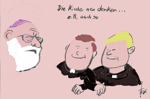Cartoon: Kirchenreform (medium) by tiede tagged kirchenreform,rom,tiede,cartoon,kirchenreform,rom,tiede,cartoon