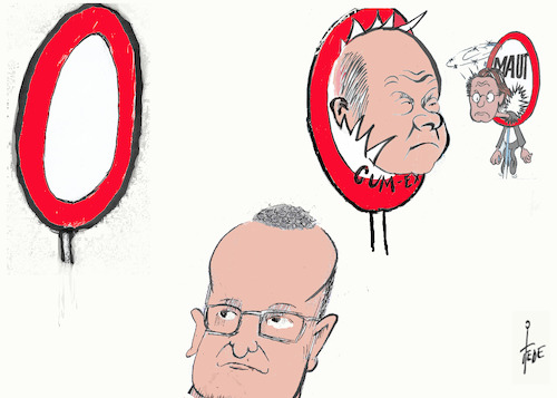 Cartoon: Masken (medium) by tiede tagged spahn,masken,pandemie,tiede,cartoon,karikatur,spahn,masken,pandemie,tiede,cartoon,karikatur