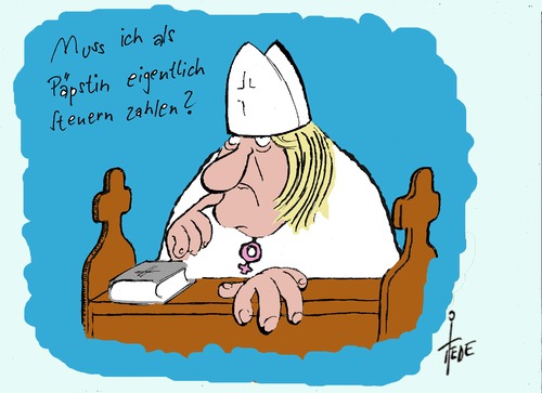 Cartoon: Neues aus Rom II (medium) by tiede tagged hoeness,uli,steuerflucht,steuerhinterziehung,schwarzer,alice,alice,schwarzer,steuerhinterziehung,steuerflucht,uli,hoeness