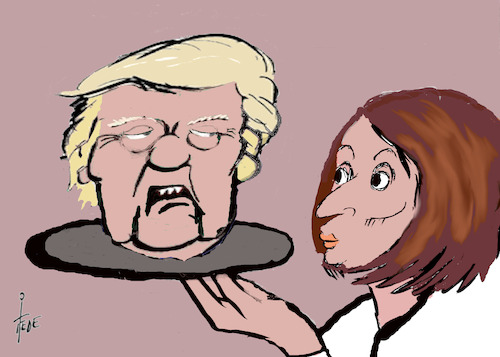 Cartoon: Pelosi (medium) by tiede tagged pelosi,trump,capitol,tiede,cartoon,karikatur,pelosi,trump,capitol,tiede,cartoon,karikatur