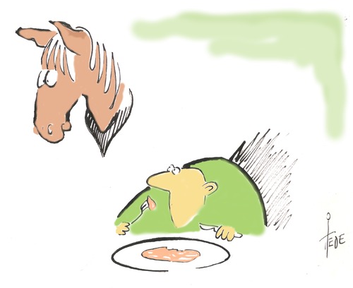 Cartoon: Pizza cavallo (medium) by tiede tagged pferdefleisch,deklaration,pizza,cavallo,tiede,joachim,tiedemann,cartoon,karikatur,pferdefleisch,deklaration,pizza,cavallo,tiede,joachim,tiedemann,cartoon,karikatur