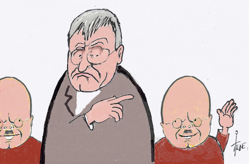 Cartoon: Raus ! (medium) by tiede tagged kalbitz,meuthen,afd,rauswurf,flügel,tiede,cartoon,karikatur,kalbitz,meuthen,afd,rauswurf,flügel,tiede,cartoon,karikatur