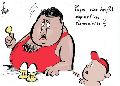 Cartoon: Sigmar Gabriel (medium) by tiede tagged sigmar,gabriel,sigmar,gabriel