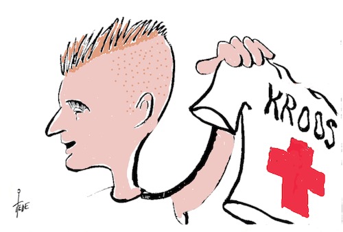 Cartoon: Toni Kroos (medium) by tiede tagged toni,kroos,last,minute,schweden,toni,kroos,last,minute,schweden