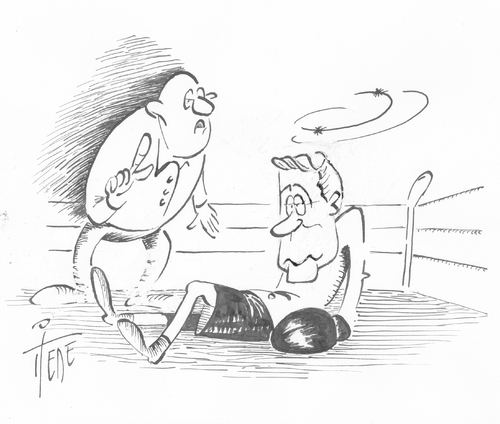 Cartoon: Westerwelle angezählt (medium) by tiede tagged kubicki,fdp,akzeptanz,umfragen,westerwelle,westerwelle,umfragen,akzeptanz,kubicki,fdp