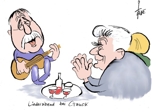 Cartoon: Wolf Biermann (medium) by tiede tagged wolf,biermann,joachim,gauck,bundespräsident,linke,liederabend,bundestag,spd,grüne,thüringen,ramelow,wolf,biermann,joachim,gauck,bundespräsident,linke,liederabend,bundestag,spd,grüne,thüringen,ramelow