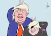 Cartoon: Boris Johnson (small) by tiede tagged boris,johnson,premierminister,großbritannien,trump,wahl,tiede,cartoon,karikatur