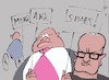 Cartoon: CDU (small) by tiede tagged merz,kramp,karrenbauer,spahn,vorsitz,cdu,wahl,tiede,cartoon,karikatur