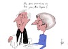 Cartoon: Dinner for one (small) by tiede tagged theresa,may,brexit,juncker,brüssel,eu