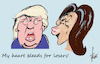Cartoon: Michelle Obama (small) by tiede tagged michelle,obama,trump,heart,loser,tiede,cartoon,karikatur