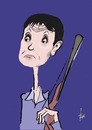 Cartoon: Shooting Star Petry (small) by tiede tagged frauke,petry,afd,flüchtlinge