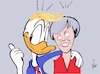 Cartoon: Theresa and Donald (small) by tiede tagged theresa may brexit usa donald cartoon karikatur tiede tiedemann