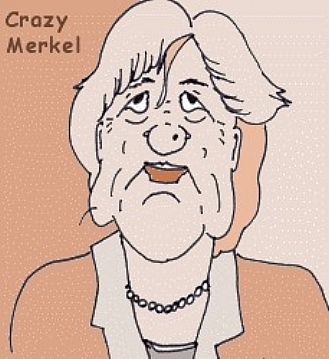Cartoon: Angela Merkel (medium) by michaskarikaturen tagged karikatur,angela,merkel