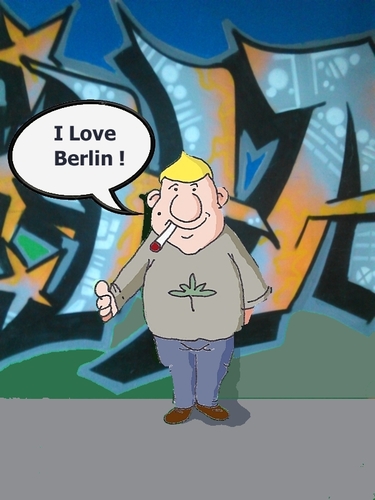 Cartoon: My Town (medium) by michaskarikaturen tagged collage,berlin