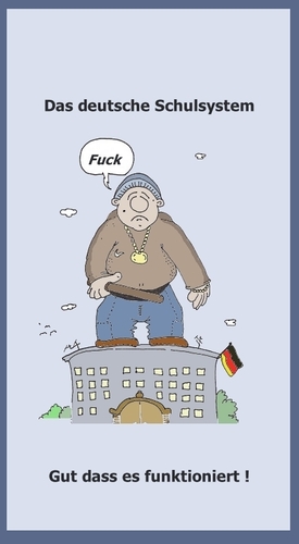 Cartoon: Unsere Jugend (medium) by michaskarikaturen tagged schulsystem