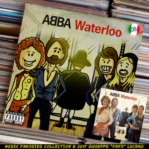 Cartoon: Abba -Waterloo (medium) by Peps tagged abba,waterloo