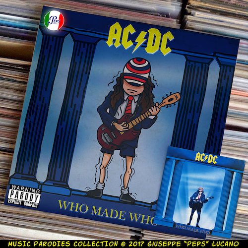 Cartoon: AC-DC - Who Made Who (medium) by Peps tagged acdc,who,made