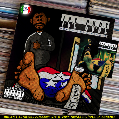 Cartoon: Ice Cube - Death Certificate (medium) by Peps tagged ice,cube,death,certificate