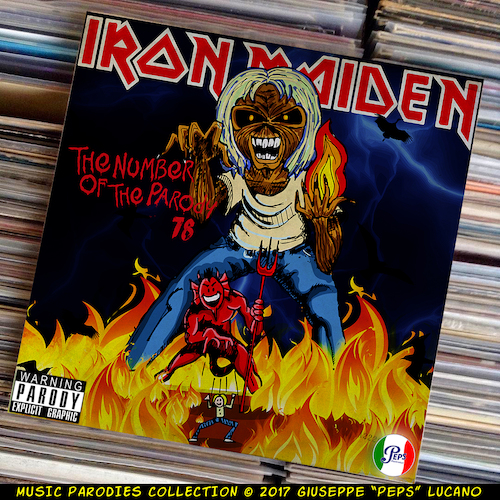 Cartoon: Iron Maiden - The Number of the (medium) by Peps tagged iron,maiden,the,number,of,parody