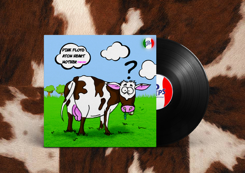 Cartoon: Pink Floyd Atom Heart parody (medium) by Peps tagged cow,pinkfloyd,pink,landscape,comics,question,vache