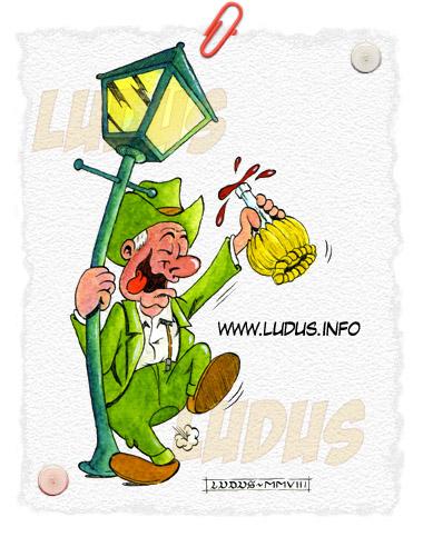 Cartoon: Drunk man (medium) by Ludus tagged drunk,wine