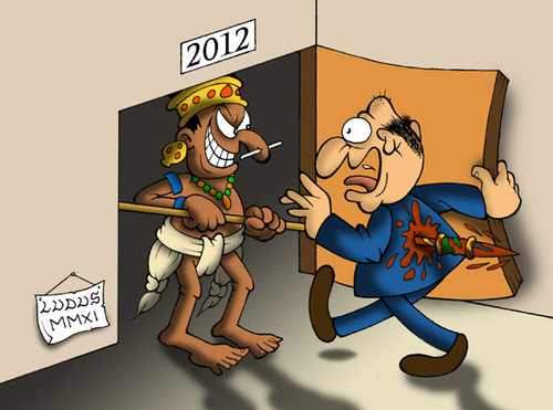Cartoon: Maya 2012 (medium) by Ludus tagged maya,2012