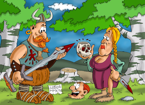 Cartoon: Vikings (medium) by Ludus tagged viking,vikings