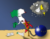 Cartoon: Politic situation in Italy (small) by Ludus tagged italy ue