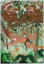 Cartoon: Tarzan jungle call (small) by Ludus tagged tarzan,monkeys
