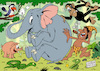 Cartoon: Tarzan yell (small) by Ludus tagged tarzan,elephant,monkesy