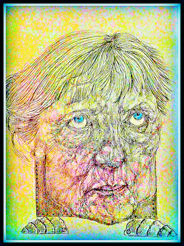 Cartoon: Merkel 2 (medium) by Remo37 tagged caricature,drawing