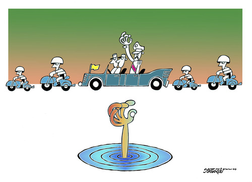Cartoon: the president (medium) by kifah tagged the,president