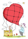 Cartoon: Ballonfahrt (small) by BuBE tagged ballonfahrt,ballonfahrer,ballon,liebe,herz,sommer,liebesbeweis