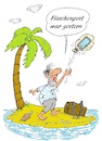 Cartoon: Flaschenpost-Handy (small) by BuBE tagged flaschenpost,handy,insel,inselwitz,nachricht