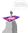 Cartoon: Brexit Durchbruch (small) by Jochen N tagged theresa,may,brexit,england,uk,no,deal,eu,nordirland,tories,premier,durchbruch,stabilität,unterstützung,berg,fels,gipfel